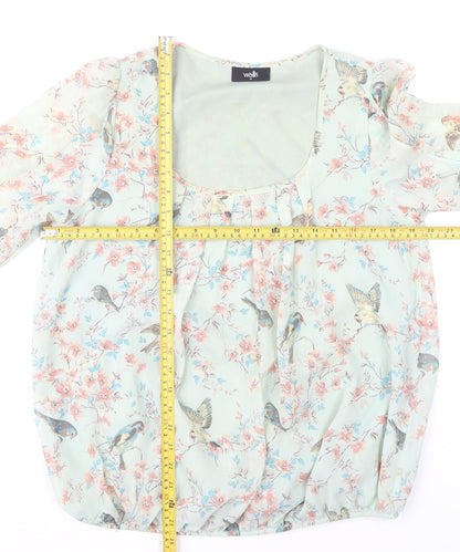 Womens UK Size 14 Wallis Multicoloured Tunic Blouse