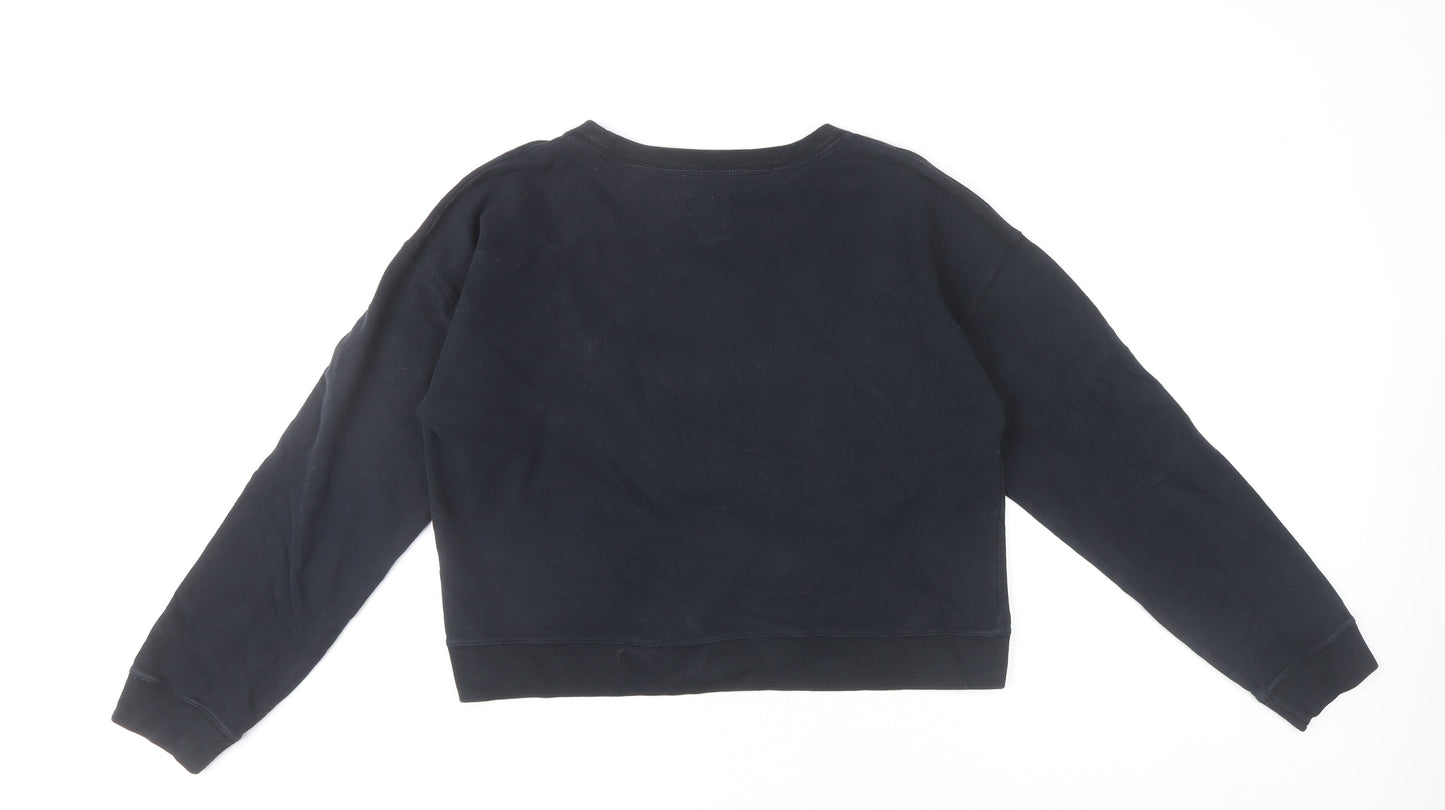 Womens UK Size 12 Jack Wills Black Pullover Sweatshirt