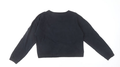 Womens UK Size 12 Jack Wills Black Pullover Sweatshirt