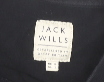 Womens UK Size 12 Jack Wills Black Pullover Sweatshirt