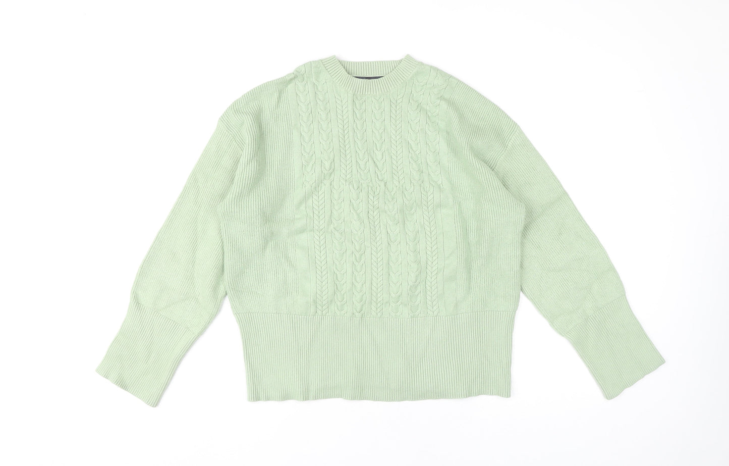 Womens UK Size M Marks and Spencer Green Pullover Jumper