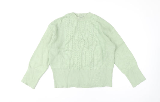 Womens UK Size M Marks and Spencer Green Pullover Jumper