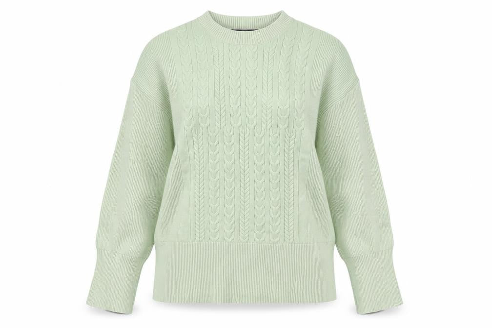 Womens UK Size M Marks and Spencer Green Pullover Jumper