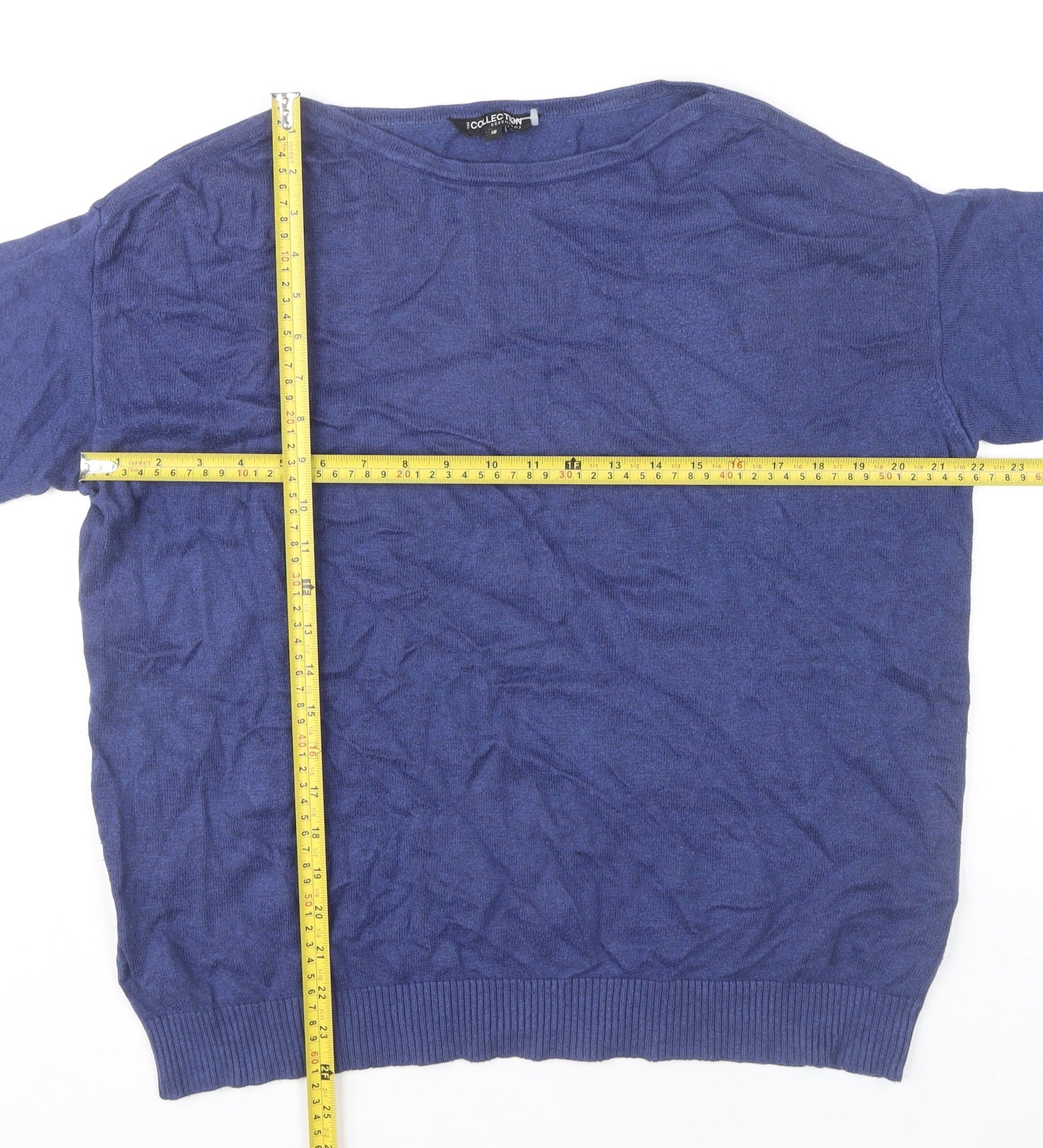 Debenhams Women Blue Size 18 Crew Neck Pullover Jumper