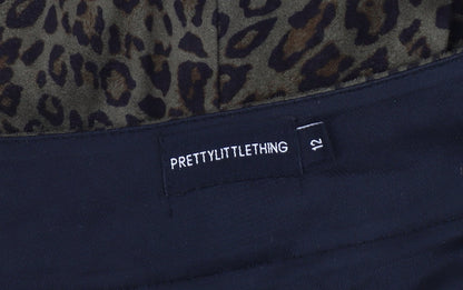 PrettyLittleThing Women’s Brown Animal Print V-Neck Playsuit Size 12