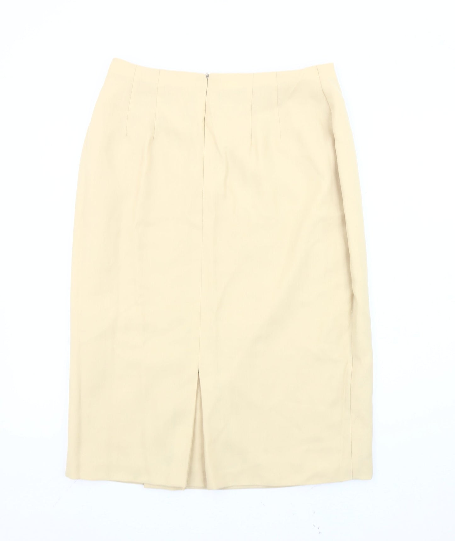 Marks and Spencer Women’s Beige Wool Blend Pencil Skirt UK 16