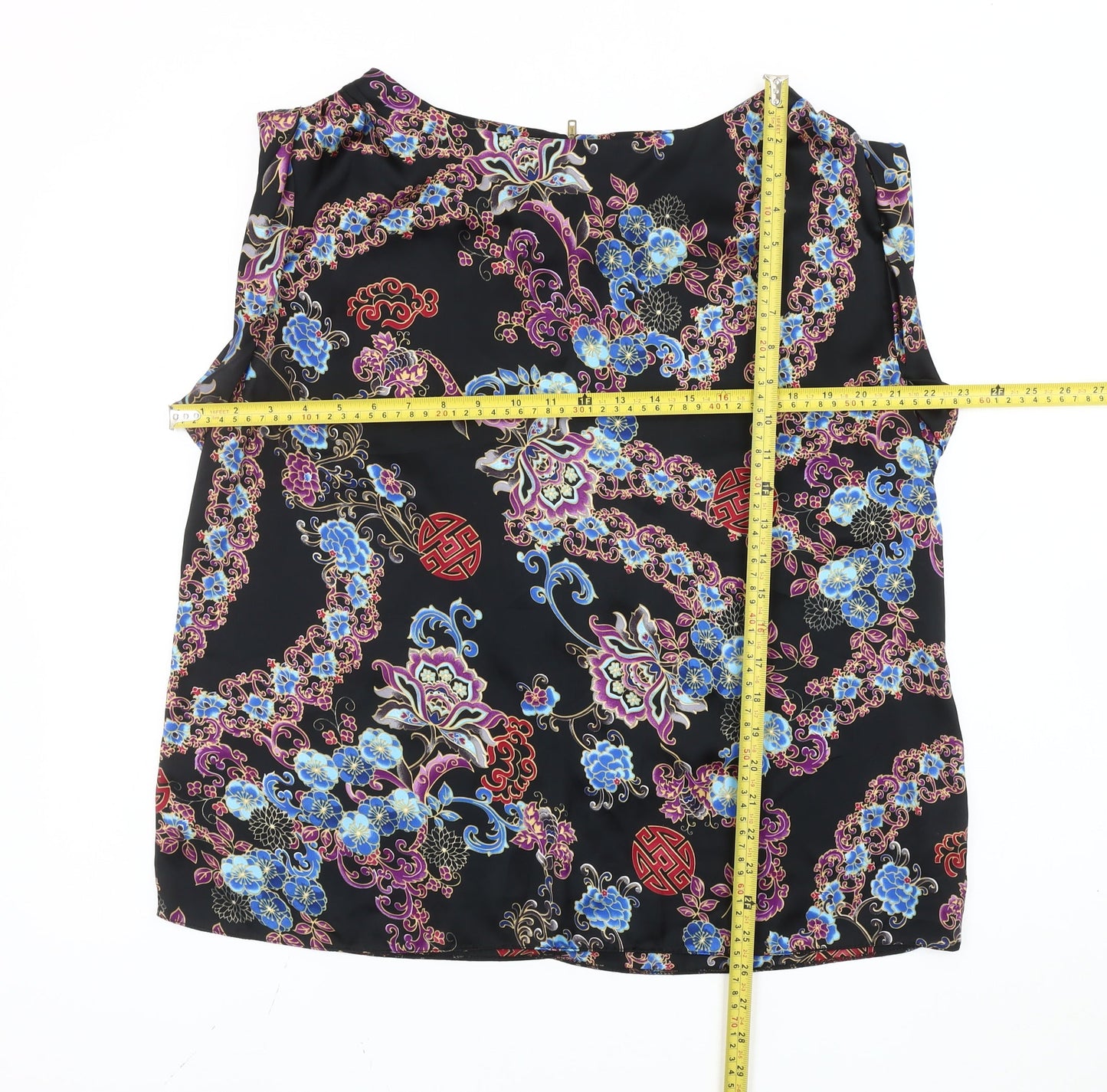 Womens UK Size 18 Red Herring Multicoloured Basic Blouse