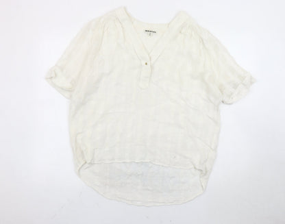 Womens UK Size L Whistles Ivory Tunic Blouse