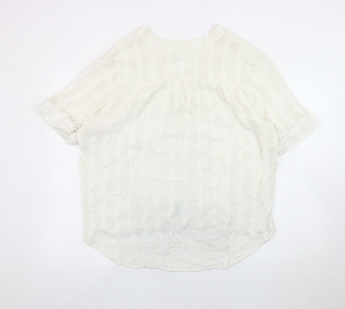 Womens UK Size L Whistles Ivory Tunic Blouse