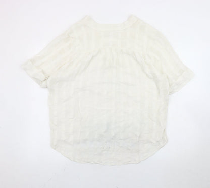 Womens UK Size L Whistles Ivory Tunic Blouse