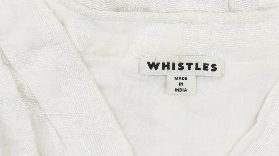 Womens UK Size L Whistles Ivory Tunic Blouse