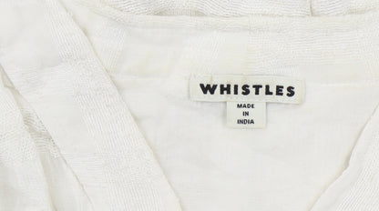 Womens UK Size L Whistles Ivory Tunic Blouse