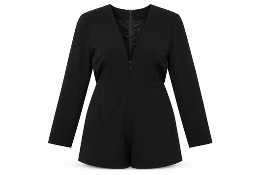 Womens UK Size 14 Missguided One-Piece Black Playsuit
