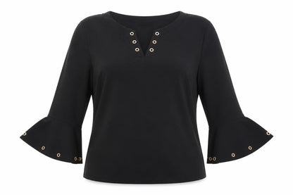 Womens UK Size XL Klass Black Basic Blouse