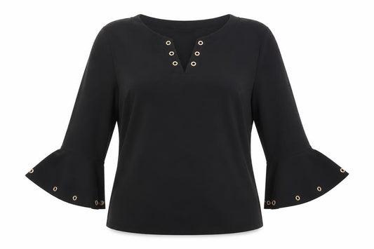 Womens UK Size XL Klass Black Basic Blouse