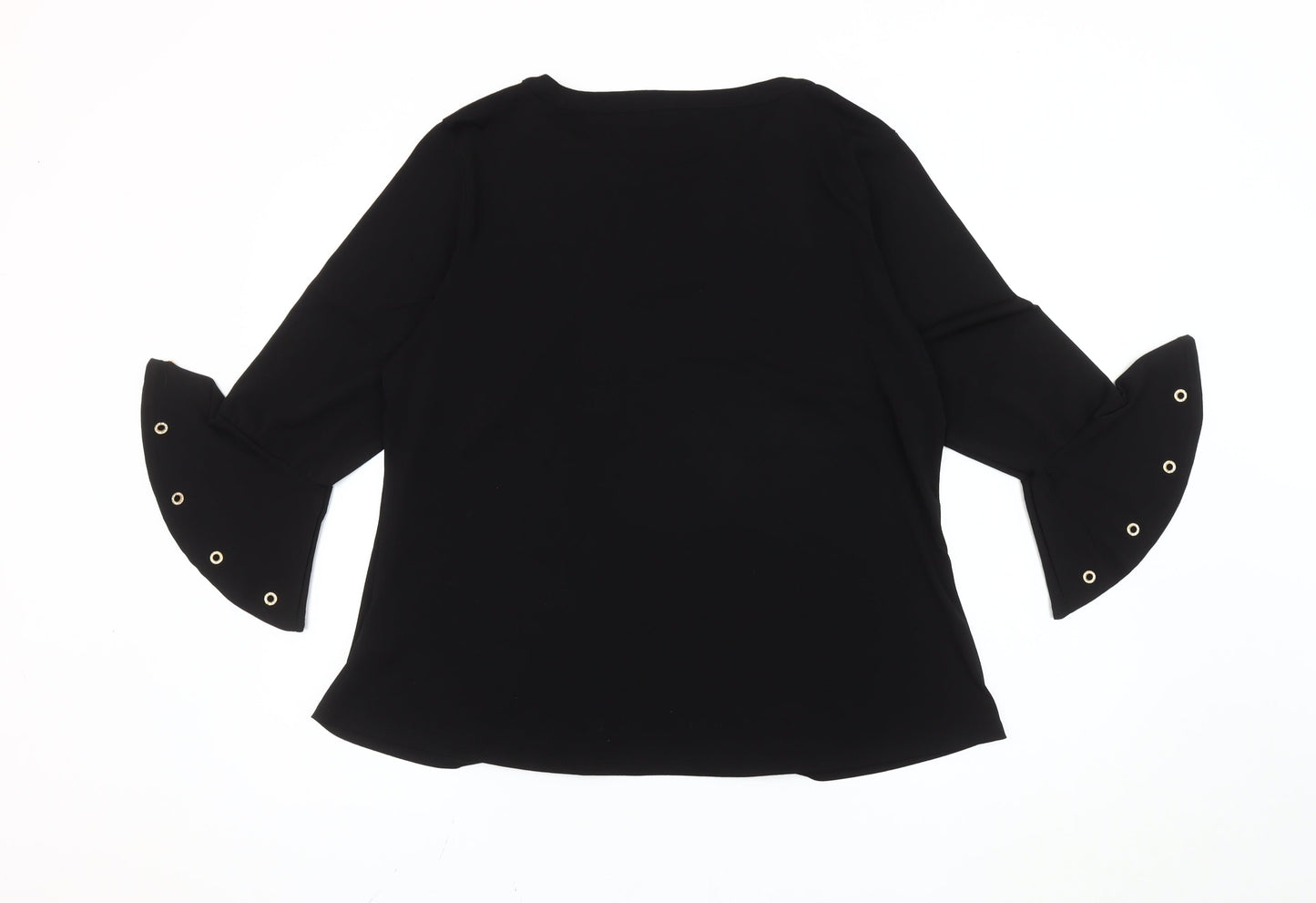 Womens UK Size XL Klass Black Basic Blouse