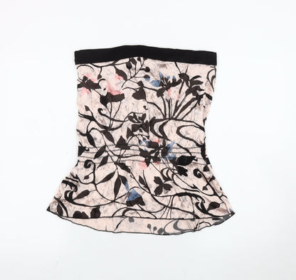 Firetrap Women’s Multicoloured Floral Halter Camisole Top M Viscose Silk