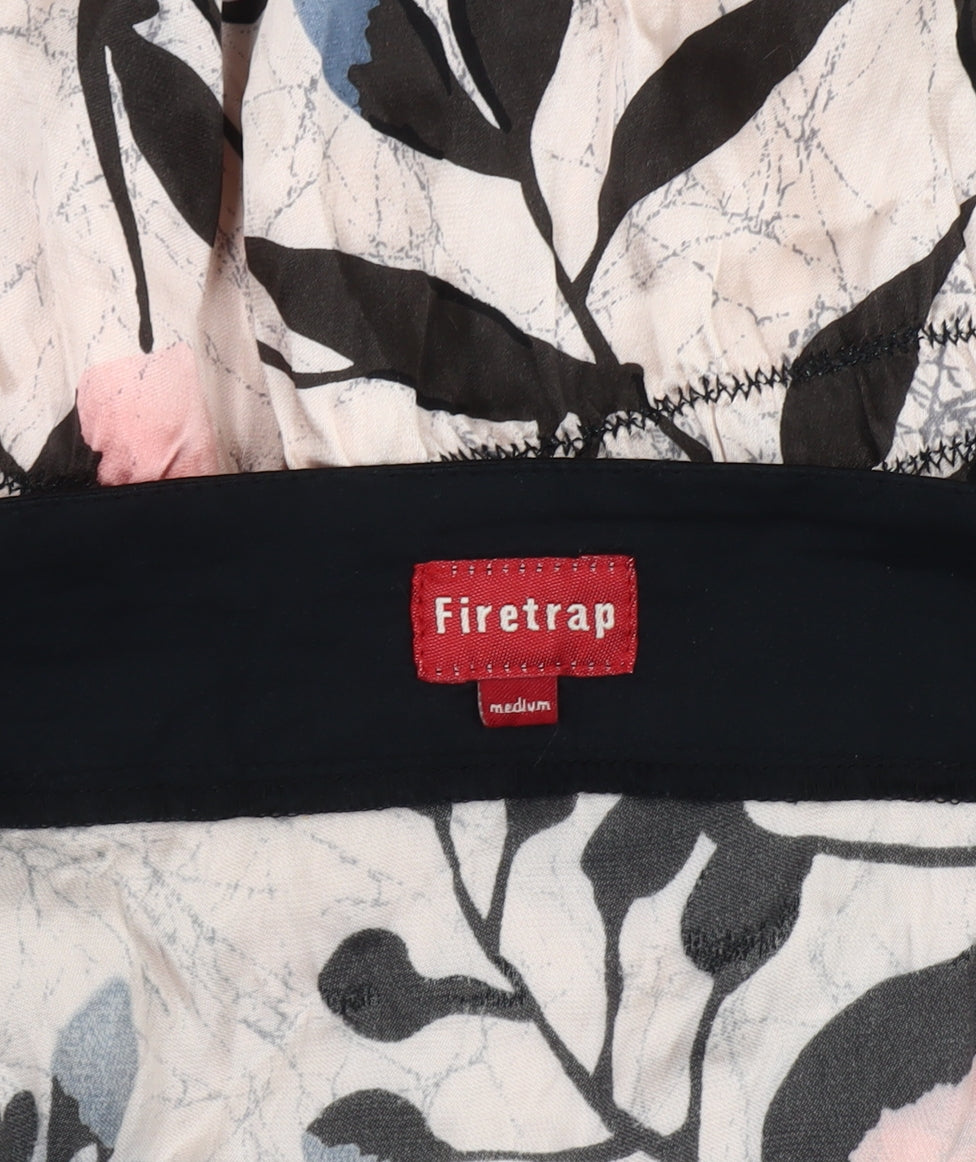 Firetrap Women’s Multicoloured Floral Halter Camisole Top M Viscose Silk