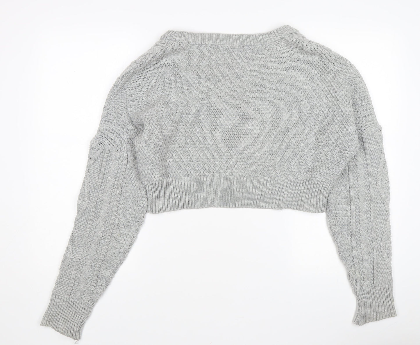 Womens UK Size 10 Missguided Grey Pullover Jumper
