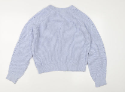 Womens UK Size M H&M Purple Pullover Jumper