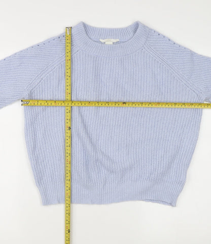 Womens UK Size M H&M Purple Pullover Jumper