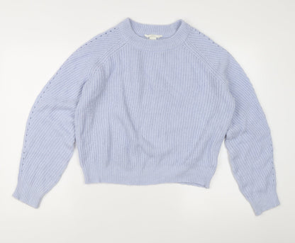 Womens UK Size M H&M Purple Pullover Jumper