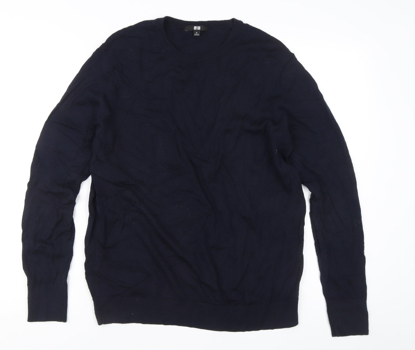 Uniqlo Men’s Blue Wool Crew Neck Pullover Jumper XL