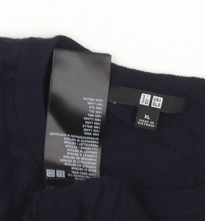 Uniqlo Men’s Blue Wool Crew Neck Pullover Jumper XL
