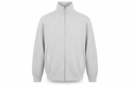 Marks & Spencer Men's Grey Knit Full Zip Jacket L Regular Fit