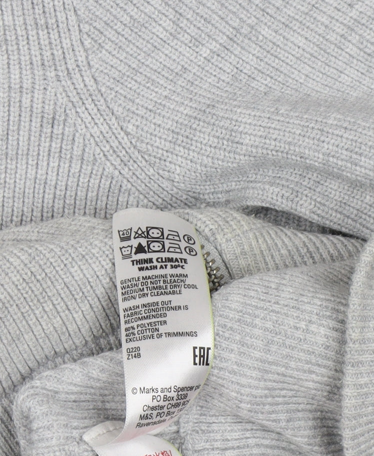 Mens UK Size L Marks and Spencer Grey Basic Jacket