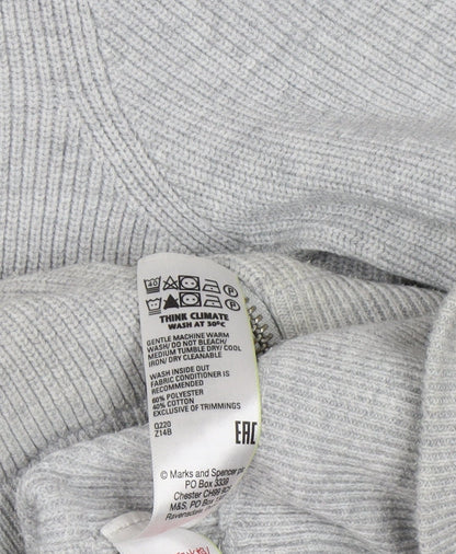 Mens UK Size L Marks and Spencer Grey Basic Jacket
