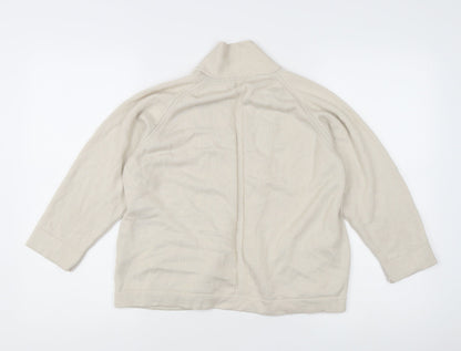 Womens UK Size 16 Marks and Spencer Beige Cardigan Jumper