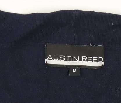 Austin Reed Women’s Blue M Cardigan Tight-Knit 3/4 Sleeve Raglan