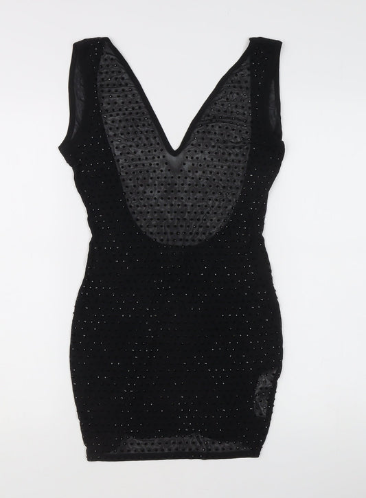 PrettyLittleThing Women's Black Size 6 Bodycon Party Dress