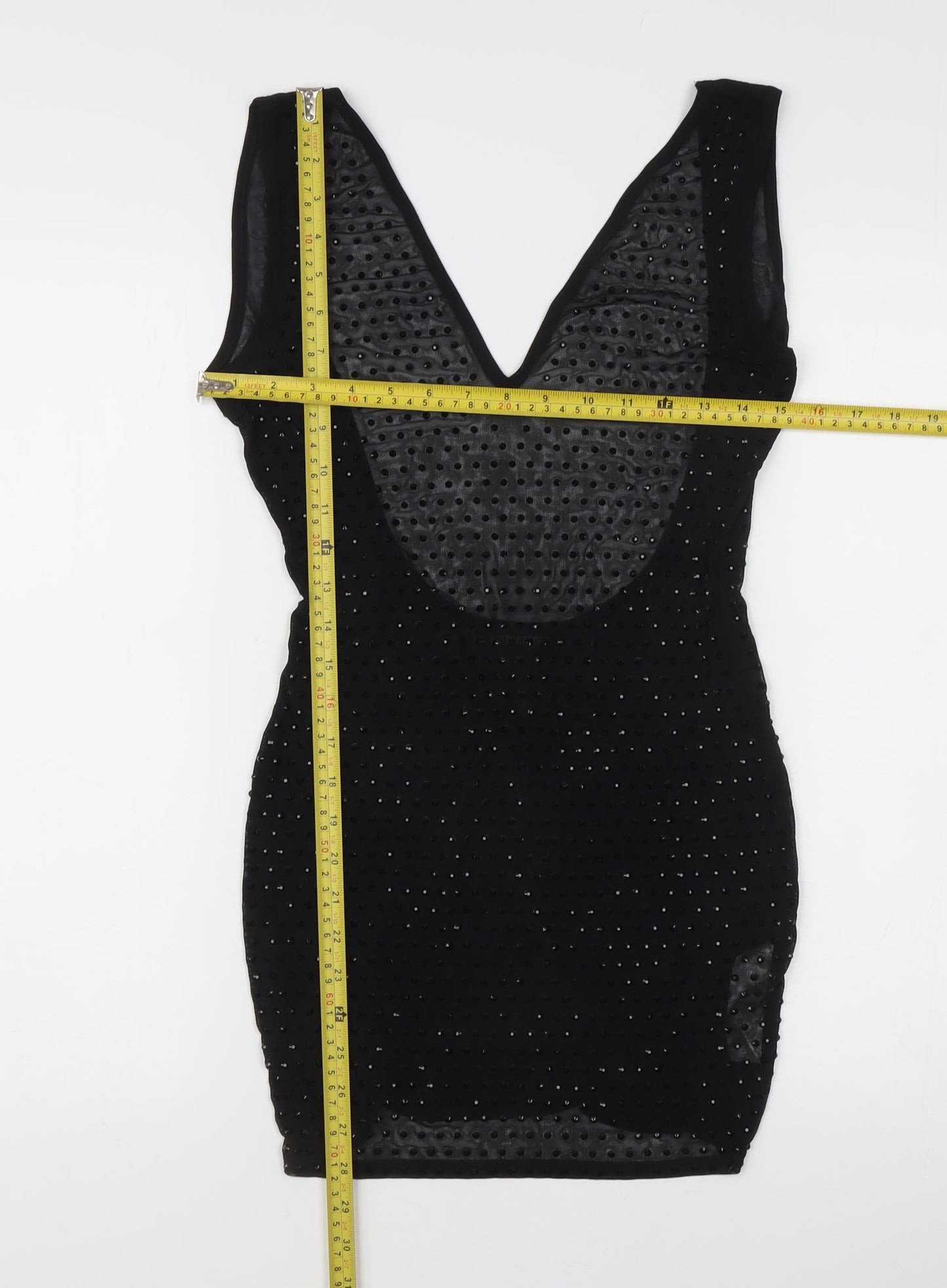 PrettyLittleThing Women's Black Size 6 Bodycon Party Dress