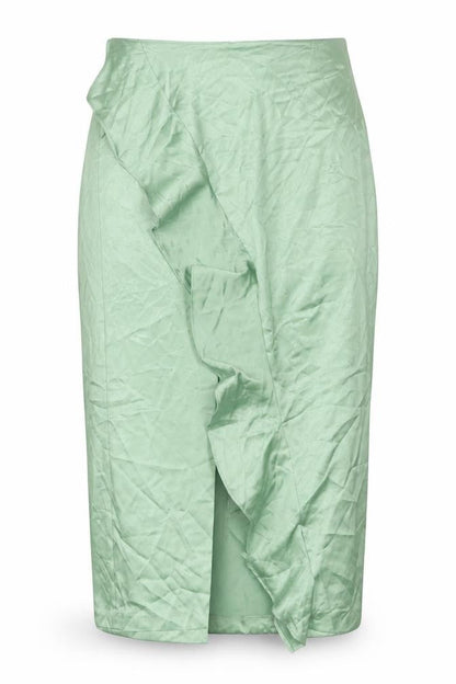 Womens UK Size 12 Zara Straight & Pencil Satin Skirt