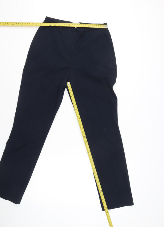 Womens UK Size 8 H&M Slim Fit Business Workwear Casual Black Trousers