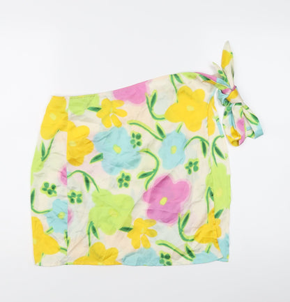ASOS DESIGN Women’s Multicoloured Floral Tie Cover-Up UK 12