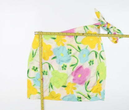 ASOS DESIGN Women’s Multicoloured Floral Tie Cover-Up UK 12