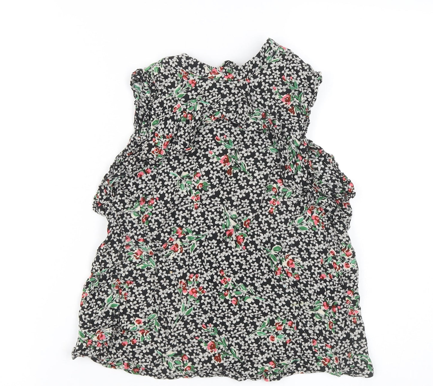 Womens UK Size S Zara Multicoloured Tunic Blouse