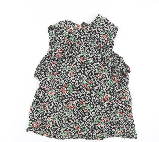 Womens UK Size S Zara Multicoloured Tunic Blouse