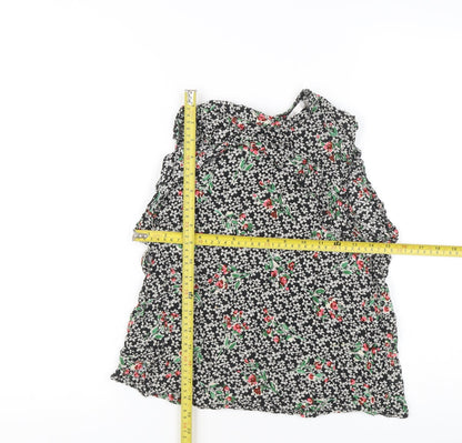 Womens UK Size S Zara Multicoloured Tunic Blouse