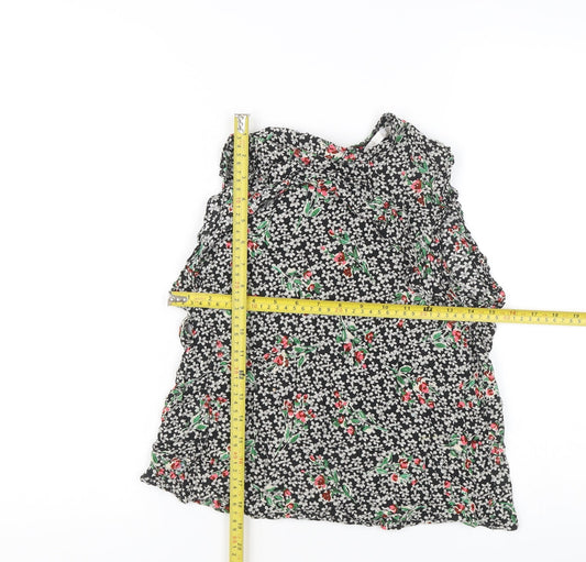 Womens UK Size S Zara Multicoloured Tunic Blouse