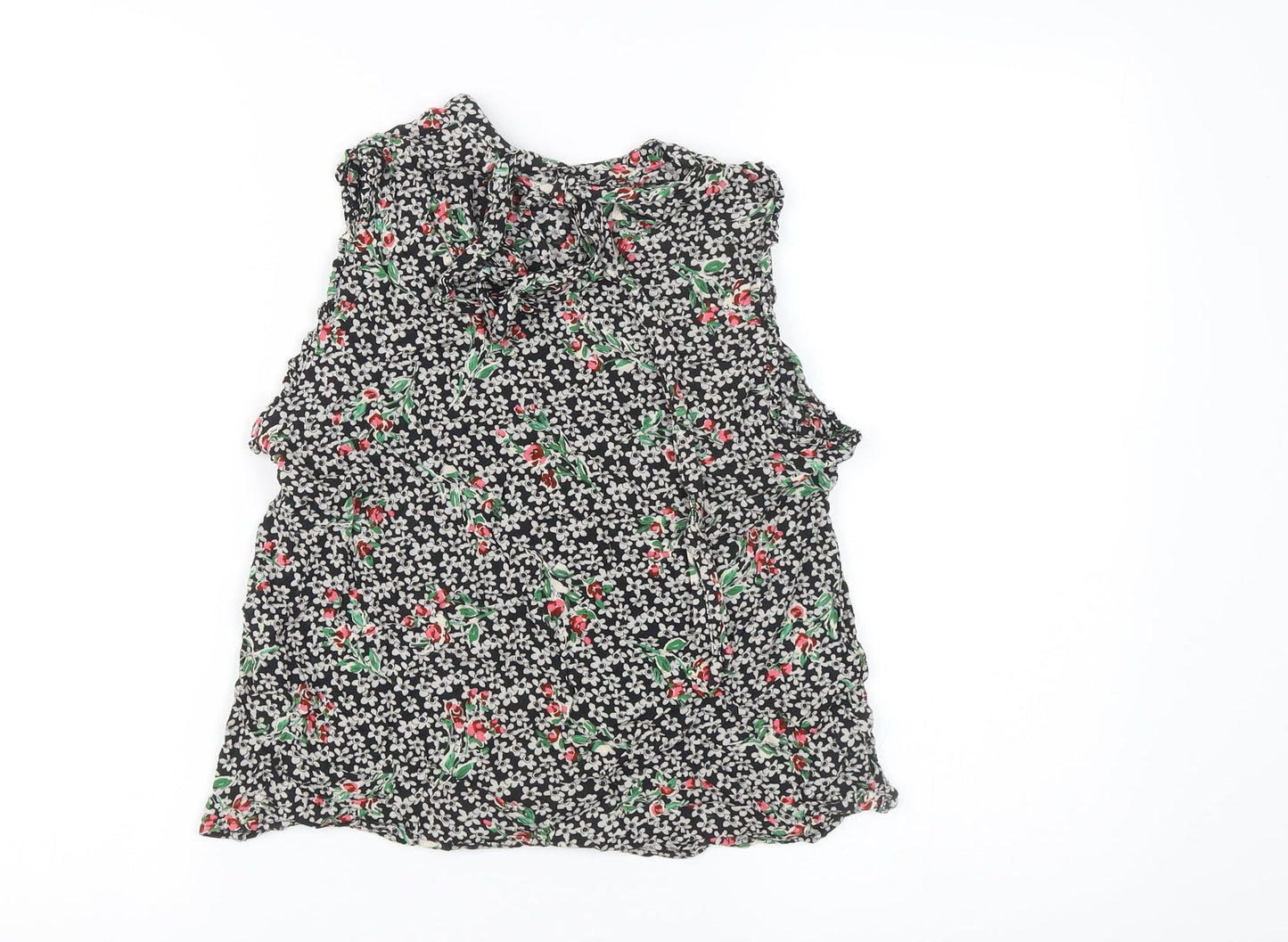 Womens UK Size S Zara Multicoloured Tunic Blouse