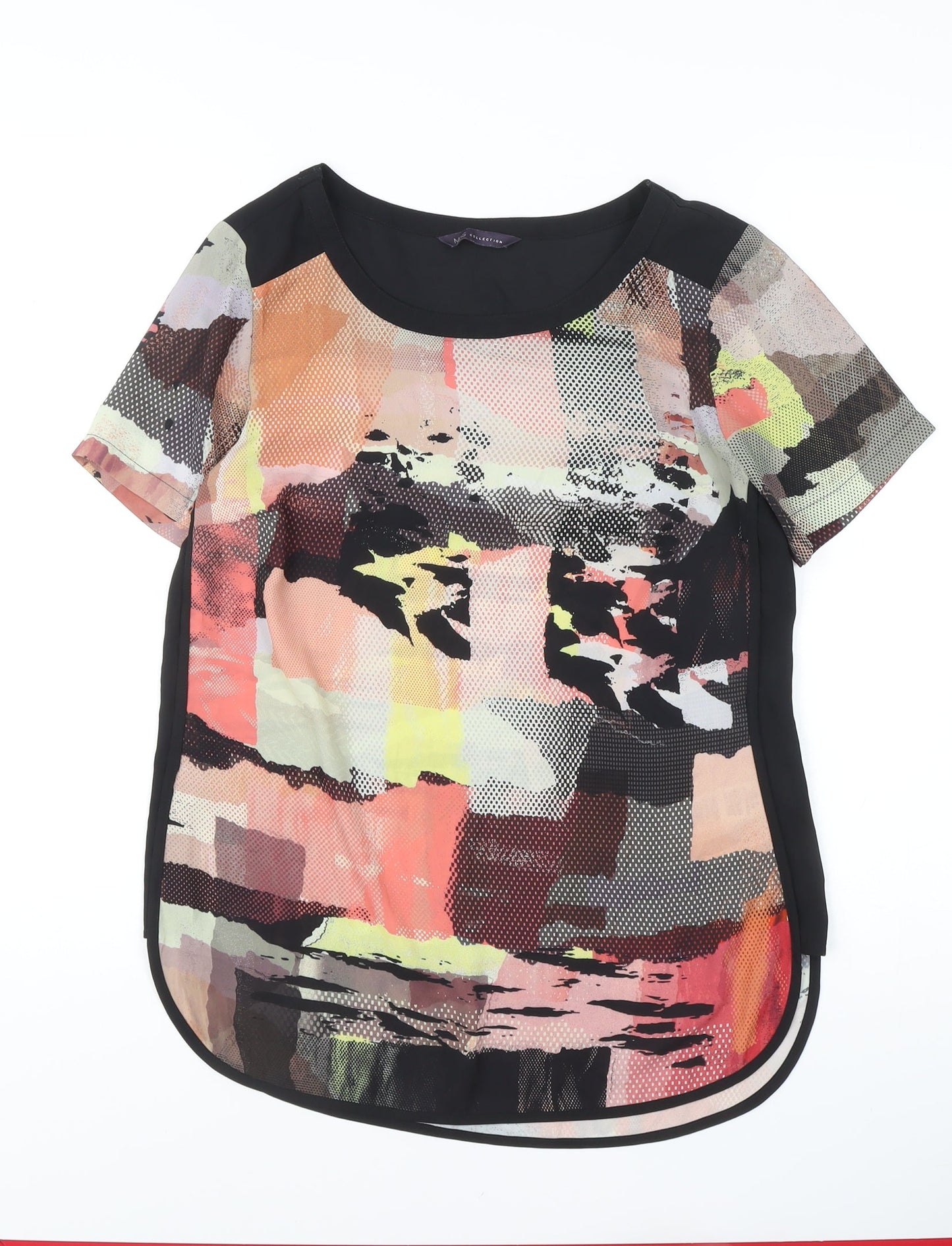 Womens UK Size 8 Marks and Spencer Multicoloured Basic Blouse