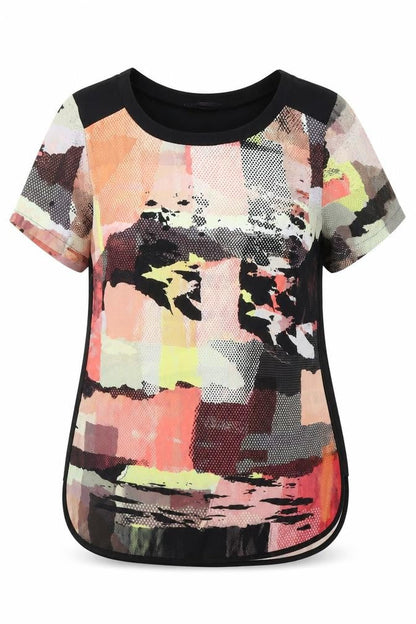 Womens UK Size 8 Marks and Spencer Multicoloured Basic Blouse