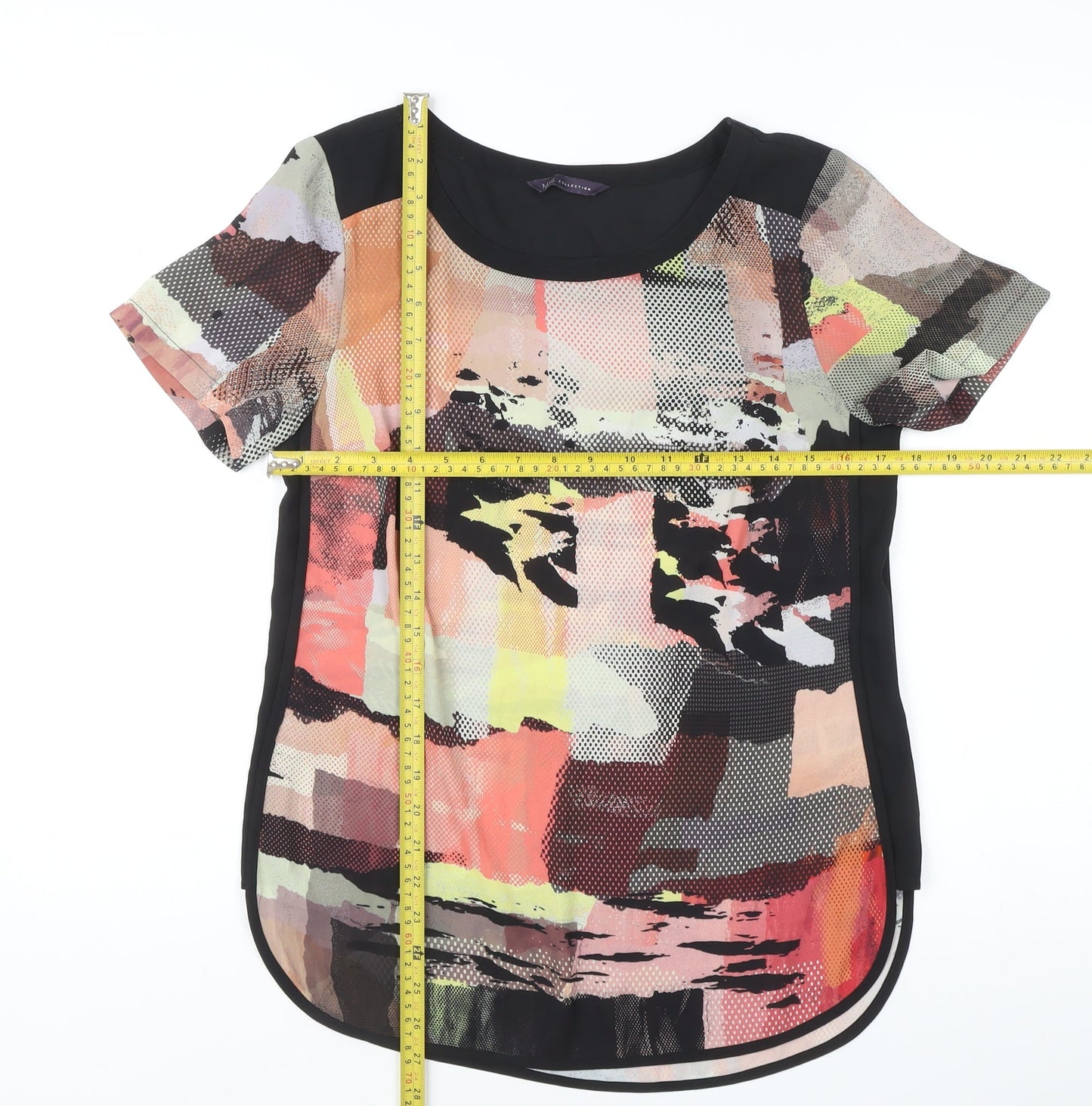 Womens UK Size 8 Marks and Spencer Multicoloured Basic Blouse