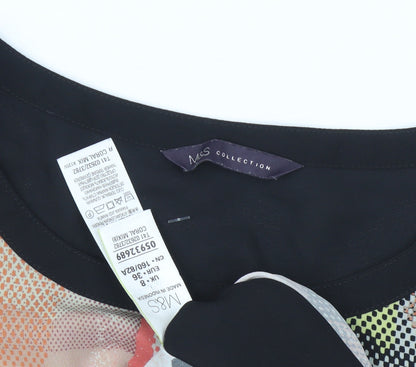 Womens UK Size 8 Marks and Spencer Multicoloured Basic Blouse