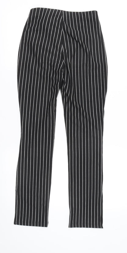 Womens UK Size M Zara Slim Fit Business Casual Black Trousers