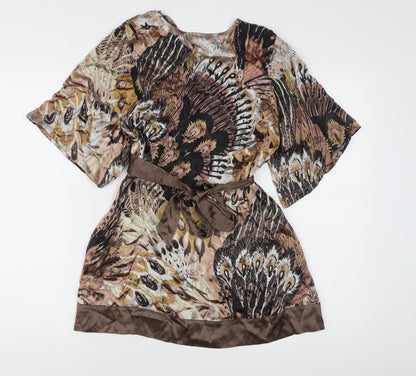Womens UK Size 10 Principles Multicoloured Kimono Blouse